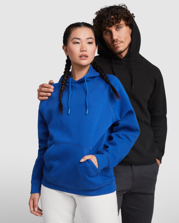 Sudadera con capucha unisex algodón orgánico y poliéster reciclado