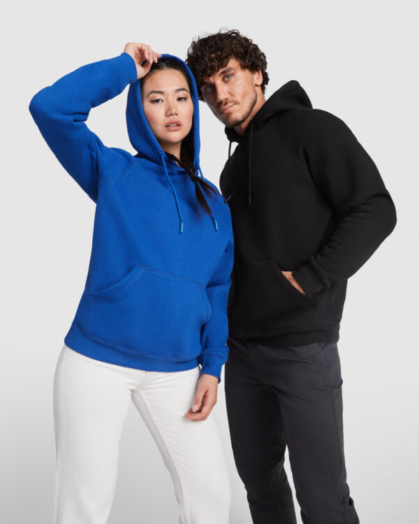 Sudadera con capucha unisex algodón orgánico y poliéster reciclado